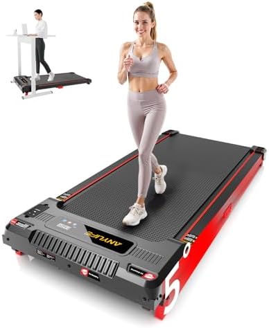 Walking Pad Treadmill  Anylife Incline Walking Pads Under Desk 330lb Capacity  2 5HP Portable Treadmills for Home  Compact Treadmill Small Running Pad with LED Display  Remote Control