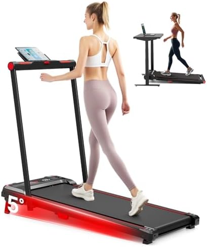 Walking Pad Treadmill  Anylife Incline Walking Pads Under Desk 330lb Capacity  2 5HP Portable Treadmills for Home  Compact Treadmill Small Running Pad with LED Display  Remote Control