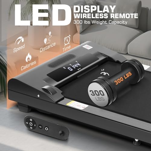 Walking Pad Treadmill  Funmily 2 5hp Under Desk Treadmill for Home/Office  2026 Upgrade 3 in 1 Portable Treadmills with App  Remote Control  LED Display  300 Lb Capacity