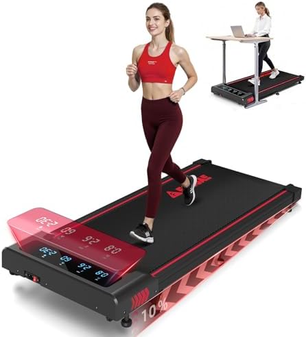 Walking Pad with 10  Incline Treadmills for Home  4 in 1 6 2MPH Walking Pad Under Desk Treadmill with Full Screen LED Display  2 75HP Brushless Drive  12 HIIT Programs  350 LBS Weight Capacity