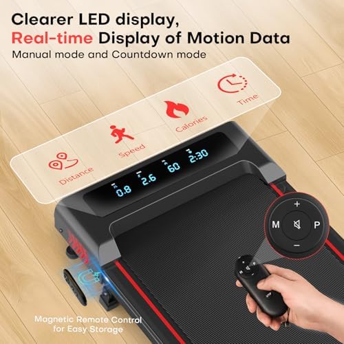 Walking Pad with 10  Incline Treadmills for Home  4 in 1 6 2MPH Walking Pad Under Desk Treadmill with Full Screen LED Display  2 75HP Brushless Drive  12 HIIT Programs  350 LBS Weight Capacity