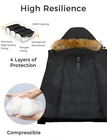 Wantdo Men s Hooded Puffer Jacket Waterproof Winter Coat Warmth Winter Jacket