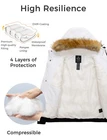 Wantdo Men s Hooded Puffer Jacket Waterproof Winter Coat Warmth Winter Jacket
