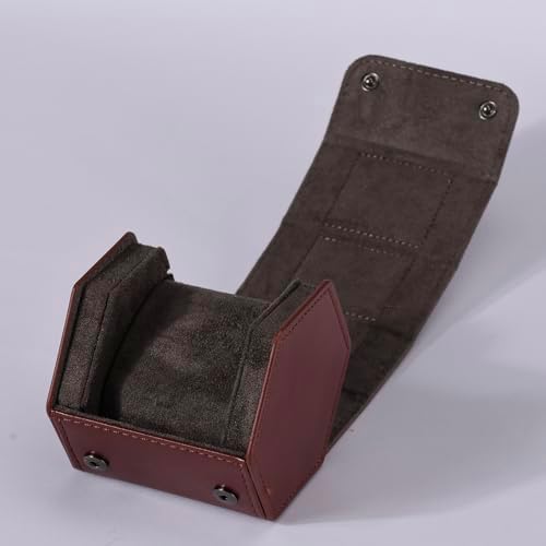 Watch Travel Case for Men  3 Slot Watch Box Organizer Display Case   Portable Watch Storage & Travel Case   Watch Roll Fits All Wrist Watches & Smart Watches Up to 50mm