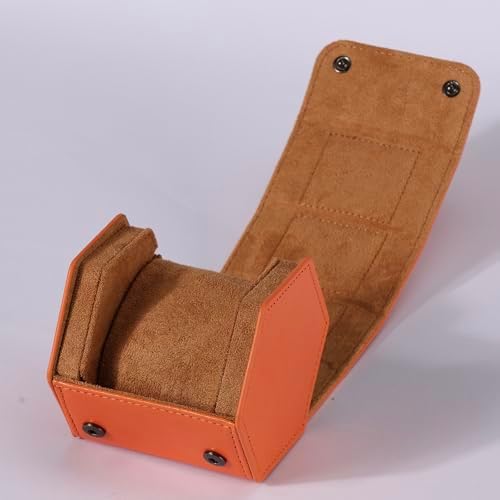 Watch Travel Case for Men  3 Slot Watch Box Organizer Display Case   Portable Watch Storage & Travel Case   Watch Roll Fits All Wrist Watches & Smart Watches Up to 50mm