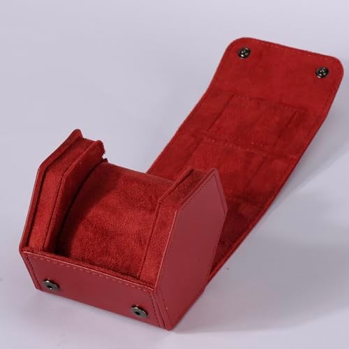 Watch Travel Case for Men  3 Slot Watch Box Organizer Display Case   Portable Watch Storage & Travel Case   Watch Roll Fits All Wrist Watches & Smart Watches Up to 50mm