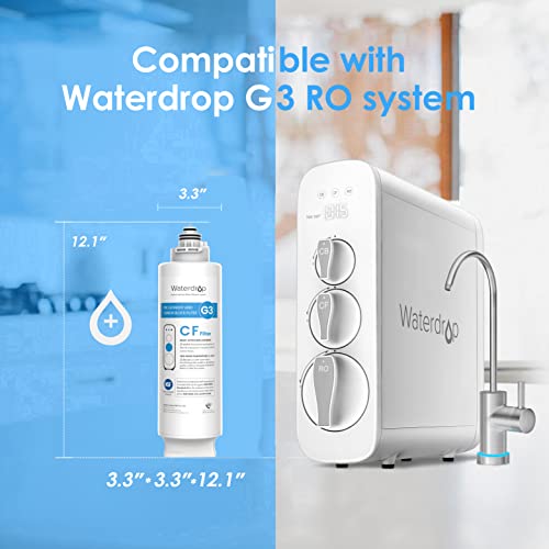 Waterdrop WD G3 CF Filter  with WD G3 CB Filter  Replacement for WD G3 W  WD G3P600 and WD G3P800 W Reverse Osmosis System  Bundle