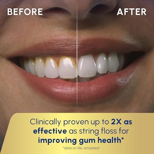 Waterpik Cordless Advanced 2 0 Water Flosser For Teeth  Gums  Braces  Dental Care With Travel Bag and 4 Tips  ADA Accepted  Rechargeable  Portable  and Waterproof  Gray WP 587  Packaging May Vary