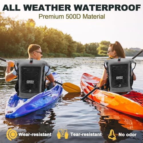 Waterproof Backpack Dry Bag 35L/55L/85L   Heavy Duty Roll Top Hiking Backpack for Travel  Kayaking  Boating  Camping  Rafting and Fishing