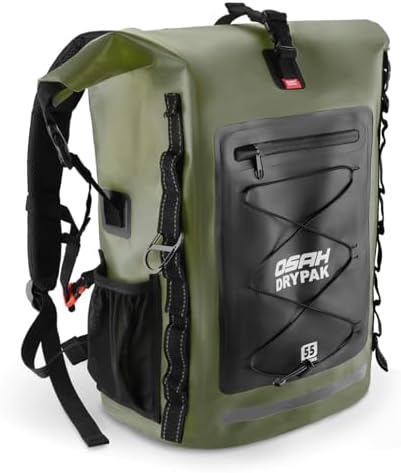 Waterproof Backpack Dry Bag 35L/55L/85L   Heavy Duty Roll Top Hiking Backpack for Travel  Kayaking  Boating  Camping  Rafting and Fishing