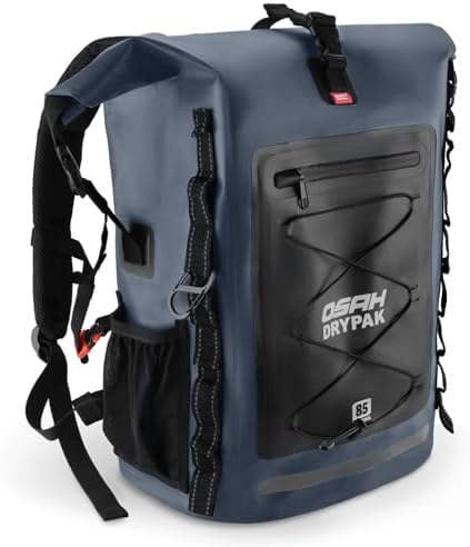 Waterproof Backpack Dry Bag 35L/55L/85L   Heavy Duty Roll Top Hiking Backpack for Travel  Kayaking  Boating  Camping  Rafting and Fishing