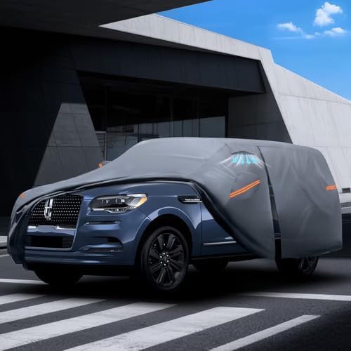 Waterproof Hyundai Kona 2017 2026  Car Cover with Breathable Vents   2026 Upgrade  Premium Covers with Cotton Liner and Zipper Door  Sun Rain Snow Dust Uv Protection  Gift with Towel