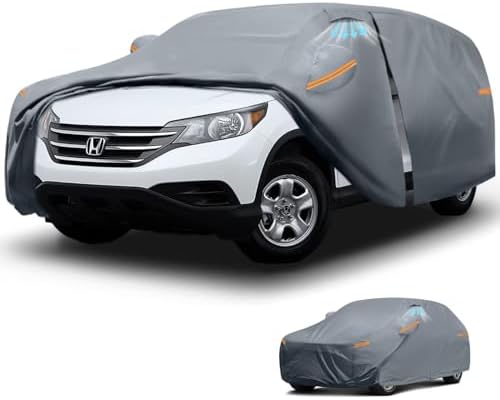 Waterproof Hyundai Kona 2017 2026  Car Cover with Breathable Vents   2026 Upgrade  Premium Covers with Cotton Liner and Zipper Door  Sun Rain Snow Dust Uv Protection  Gift with Towel