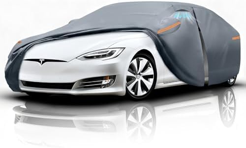 Waterproof Hyundai Kona 2017 2026  Car Cover with Breathable Vents   2026 Upgrade  Premium Covers with Cotton Liner and Zipper Door  Sun Rain Snow Dust Uv Protection  Gift with Towel