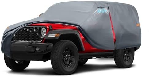 Waterproof Hyundai Kona 2017 2026  Car Cover with Breathable Vents   2026 Upgrade  Premium Covers with Cotton Liner and Zipper Door  Sun Rain Snow Dust Uv Protection  Gift with Towel