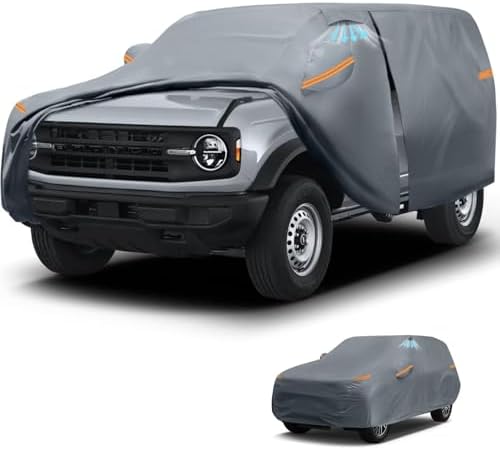 Waterproof Hyundai Kona 2017 2026  Car Cover with Breathable Vents   2026 Upgrade  Premium Covers with Cotton Liner and Zipper Door  Sun Rain Snow Dust Uv Protection  Gift with Towel