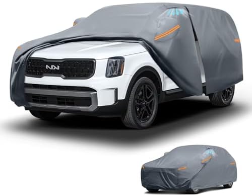 Waterproof Hyundai Kona 2017 2026  Car Cover with Breathable Vents   2026 Upgrade  Premium Covers with Cotton Liner and Zipper Door  Sun Rain Snow Dust Uv Protection  Gift with Towel