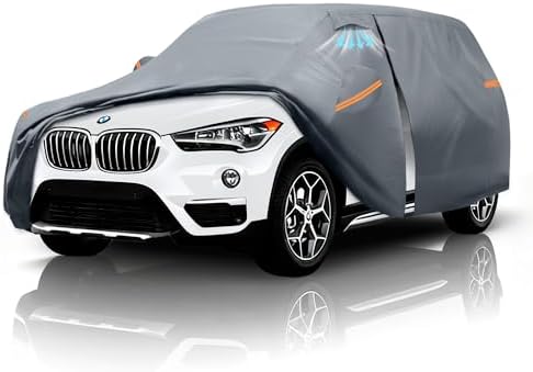 Waterproof Hyundai Kona 2017 2026  Car Cover with Breathable Vents   2026 Upgrade  Premium Covers with Cotton Liner and Zipper Door  Sun Rain Snow Dust Uv Protection  Gift with Towel