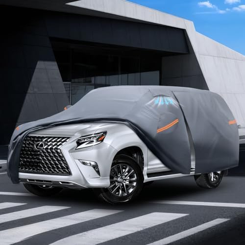 Waterproof Hyundai Kona 2017 2026  Car Cover with Breathable Vents   2026 Upgrade  Premium Covers with Cotton Liner and Zipper Door  Sun Rain Snow Dust Uv Protection  Gift with Towel