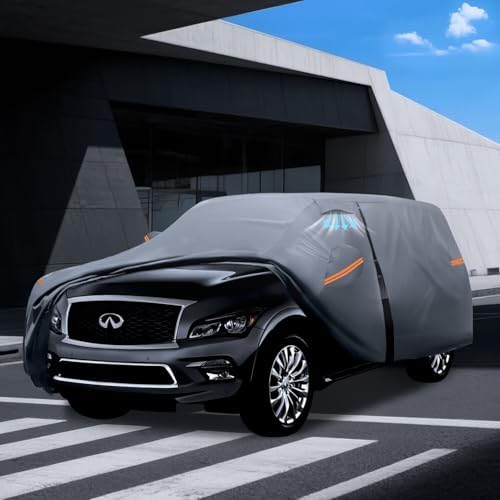 Waterproof Hyundai Kona 2017 2026  Car Cover with Breathable Vents   2026 Upgrade  Premium Covers with Cotton Liner and Zipper Door  Sun Rain Snow Dust Uv Protection  Gift with Towel