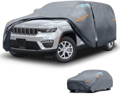 Waterproof Hyundai Kona 2017 2026  Car Cover with Breathable Vents   2026 Upgrade  Premium Covers with Cotton Liner and Zipper Door  Sun Rain Snow Dust Uv Protection  Gift with Towel