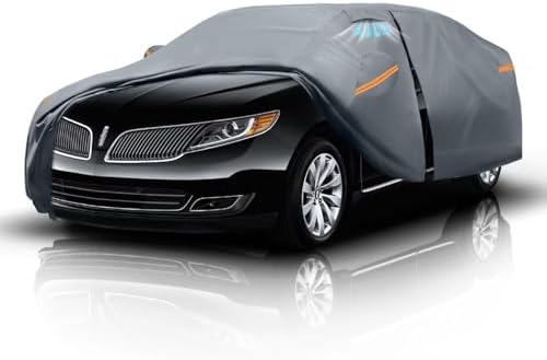 Waterproof Hyundai Kona 2017 2026  Car Cover with Breathable Vents   2026 Upgrade  Premium Covers with Cotton Liner and Zipper Door  Sun Rain Snow Dust Uv Protection  Gift with Towel