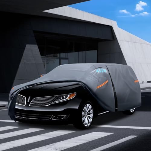 Waterproof Hyundai Kona 2017 2026  Car Cover with Breathable Vents   2026 Upgrade  Premium Covers with Cotton Liner and Zipper Door  Sun Rain Snow Dust Uv Protection  Gift with Towel