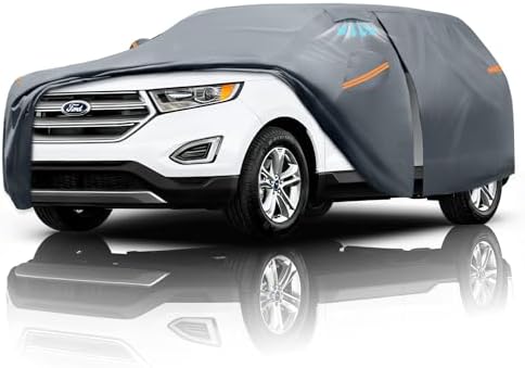 Waterproof Hyundai Kona 2017 2026  Car Cover with Breathable Vents   2026 Upgrade  Premium Covers with Cotton Liner and Zipper Door  Sun Rain Snow Dust Uv Protection  Gift with Towel