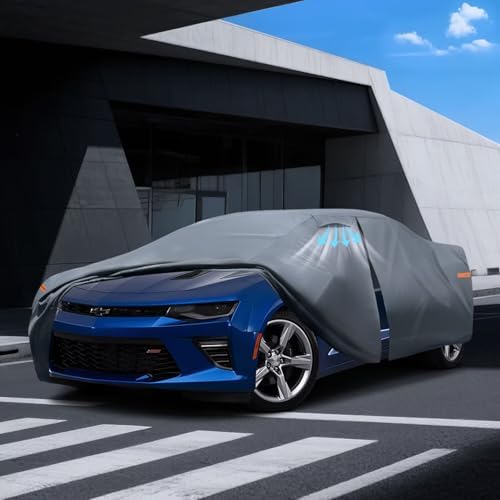 Waterproof Hyundai Kona 2017 2026  Car Cover with Breathable Vents   2026 Upgrade  Premium Covers with Cotton Liner and Zipper Door  Sun Rain Snow Dust Uv Protection  Gift with Towel