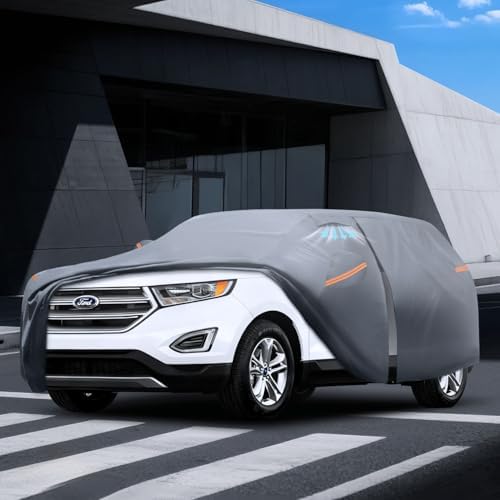 Waterproof Hyundai Kona 2017 2026  Car Cover with Breathable Vents   2026 Upgrade  Premium Covers with Cotton Liner and Zipper Door  Sun Rain Snow Dust Uv Protection  Gift with Towel