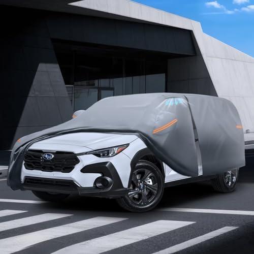 Waterproof Hyundai Kona 2017 2026  Car Cover with Breathable Vents   2026 Upgrade  Premium Covers with Cotton Liner and Zipper Door  Sun Rain Snow Dust Uv Protection  Gift with Towel