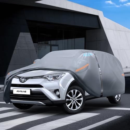 Waterproof Hyundai Kona 2017 2026  Car Cover with Breathable Vents   2026 Upgrade  Premium Covers with Cotton Liner and Zipper Door  Sun Rain Snow Dust Uv Protection  Gift with Towel