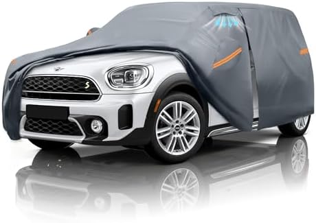 Waterproof Hyundai Kona 2017 2026  Car Cover with Breathable Vents   2026 Upgrade  Premium Covers with Cotton Liner and Zipper Door  Sun Rain Snow Dust Uv Protection  Gift with Towel