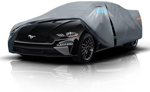 Waterproof Hyundai Kona 2017 2026  Car Cover with Breathable Vents   2026 Upgrade  Premium Covers with Cotton Liner and Zipper Door  Sun Rain Snow Dust Uv Protection  Gift with Towel
