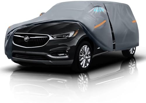 Waterproof Hyundai Kona 2017 2026  Car Cover with Breathable Vents   2026 Upgrade  Premium Covers with Cotton Liner and Zipper Door  Sun Rain Snow Dust Uv Protection  Gift with Towel