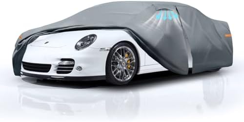 Waterproof Hyundai Kona 2017 2026  Car Cover with Breathable Vents   2026 Upgrade  Premium Covers with Cotton Liner and Zipper Door  Sun Rain Snow Dust Uv Protection  Gift with Towel