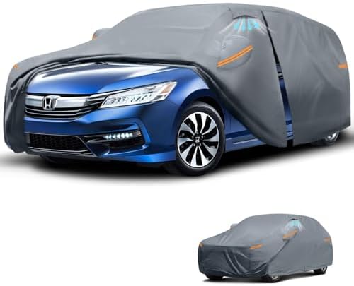 Waterproof Hyundai Kona 2017 2026  Car Cover with Breathable Vents   2026 Upgrade  Premium Covers with Cotton Liner and Zipper Door  Sun Rain Snow Dust Uv Protection  Gift with Towel