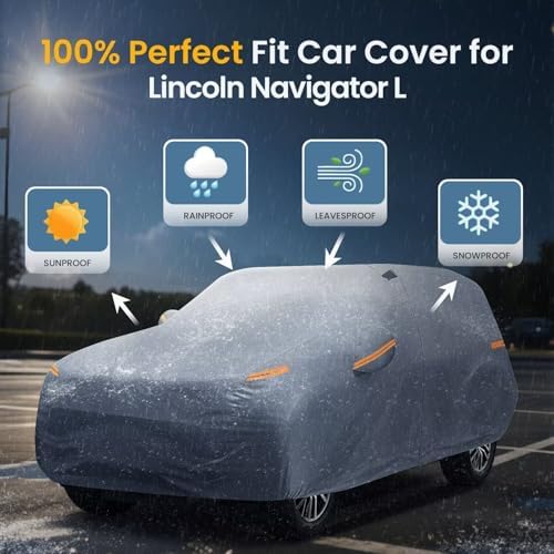 Waterproof Hyundai Kona 2017 2026  Car Cover with Breathable Vents   2026 Upgrade  Premium Covers with Cotton Liner and Zipper Door  Sun Rain Snow Dust Uv Protection  Gift with Towel