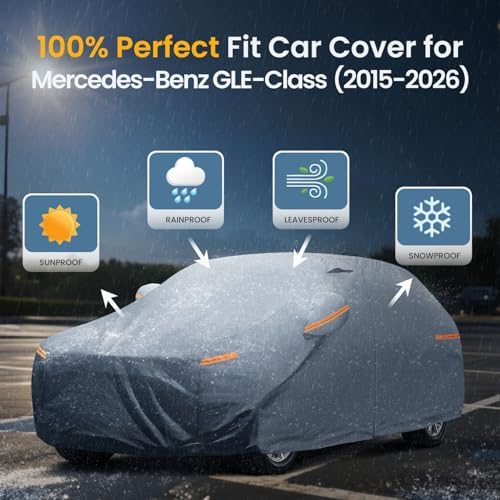 Waterproof Hyundai Kona 2017 2026  Car Cover with Breathable Vents   2026 Upgrade  Premium Covers with Cotton Liner and Zipper Door  Sun Rain Snow Dust Uv Protection  Gift with Towel