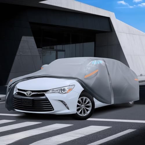 Waterproof Hyundai Kona 2017 2026  Car Cover with Breathable Vents   2026 Upgrade  Premium Covers with Cotton Liner and Zipper Door  Sun Rain Snow Dust Uv Protection  Gift with Towel