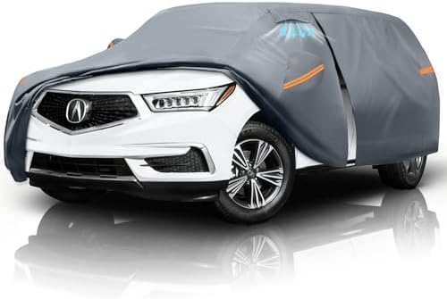 Waterproof Hyundai Kona 2017 2026  Car Cover with Breathable Vents   2026 Upgrade  Premium Covers with Cotton Liner and Zipper Door  Sun Rain Snow Dust Uv Protection  Gift with Towel