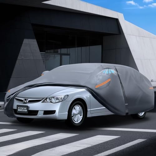 Waterproof Hyundai Kona 2017 2026  Car Cover with Breathable Vents   2026 Upgrade  Premium Covers with Cotton Liner and Zipper Door  Sun Rain Snow Dust Uv Protection  Gift with Towel