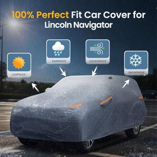 Waterproof Hyundai Kona 2017 2026  Car Cover with Breathable Vents   2026 Upgrade  Premium Covers with Cotton Liner and Zipper Door  Sun Rain Snow Dust Uv Protection  Gift with Towel