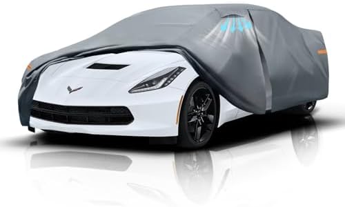 Waterproof Hyundai Kona 2017 2026  Car Cover with Breathable Vents   2026 Upgrade  Premium Covers with Cotton Liner and Zipper Door  Sun Rain Snow Dust Uv Protection  Gift with Towel