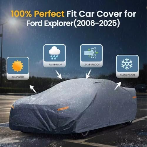 Waterproof Hyundai Kona 2017 2026  Car Cover with Breathable Vents   2026 Upgrade  Premium Covers with Cotton Liner and Zipper Door  Sun Rain Snow Dust Uv Protection  Gift with Towel