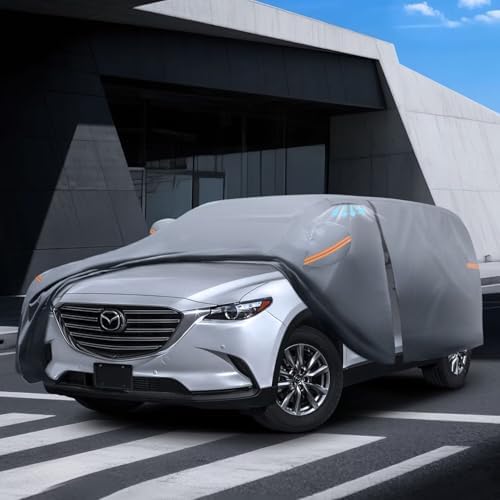 Waterproof Hyundai Kona 2017 2026  Car Cover with Breathable Vents   2026 Upgrade  Premium Covers with Cotton Liner and Zipper Door  Sun Rain Snow Dust Uv Protection  Gift with Towel