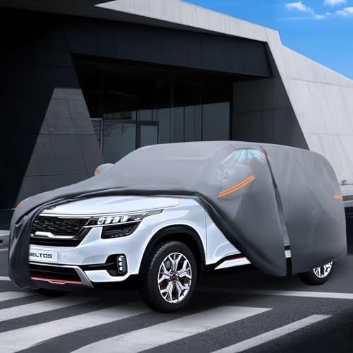 Waterproof Hyundai Kona 2017 2026  Car Cover with Breathable Vents   2026 Upgrade  Premium Covers with Cotton Liner and Zipper Door  Sun Rain Snow Dust Uv Protection  Gift with Towel