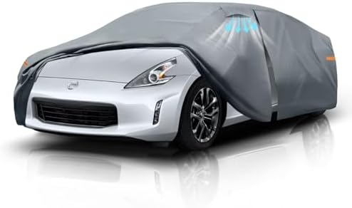 Waterproof Hyundai Kona 2017 2026  Car Cover with Breathable Vents   2026 Upgrade  Premium Covers with Cotton Liner and Zipper Door  Sun Rain Snow Dust Uv Protection  Gift with Towel