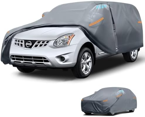 Waterproof Hyundai Kona 2017 2026  Car Cover with Breathable Vents   2026 Upgrade  Premium Covers with Cotton Liner and Zipper Door  Sun Rain Snow Dust Uv Protection  Gift with Towel