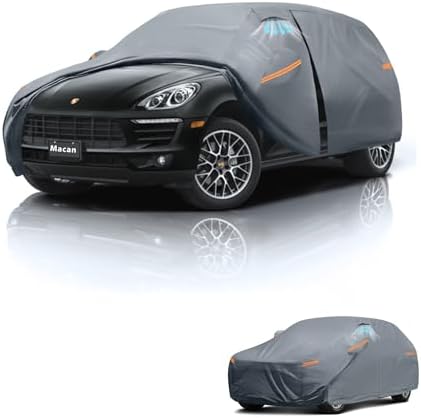 Waterproof Hyundai Kona 2017 2026  Car Cover with Breathable Vents   2026 Upgrade  Premium Covers with Cotton Liner and Zipper Door  Sun Rain Snow Dust Uv Protection  Gift with Towel